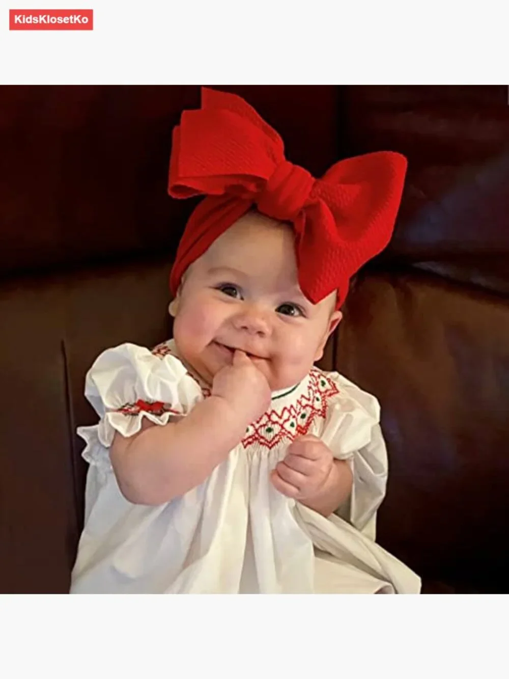 10-Pack Big Bow Baby Girl Headbands Soft Stretchy Nylon Hair Wraps